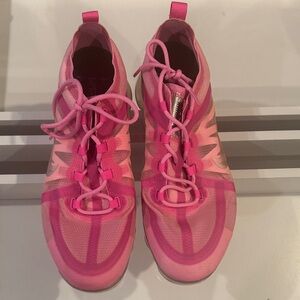 Pink Nike Vapormax Athletic Shoes